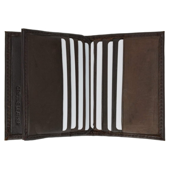RFID Security Block Safe Leather Credit Card ID Business Card Center Flap Wallet RFID 74 (C)