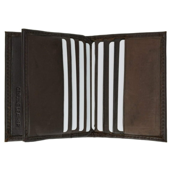 RFID Security Block Safe Leather Credit Card ID Business Card Center Flap Wallet RFID 74 (C)