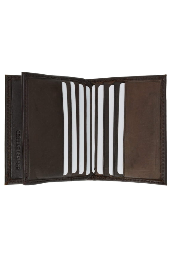 RFID Security Block Safe Leather Credit Card ID Business Card Center Flap Wallet RFID 74 (C)