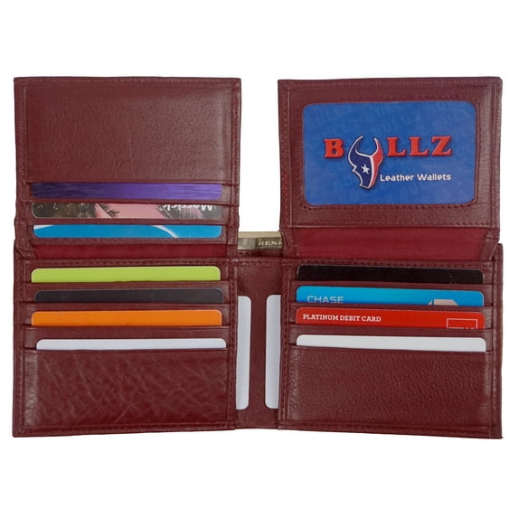 RFID Signal Blocking Theft Protection Leather Large Thick Security Mens Wallet