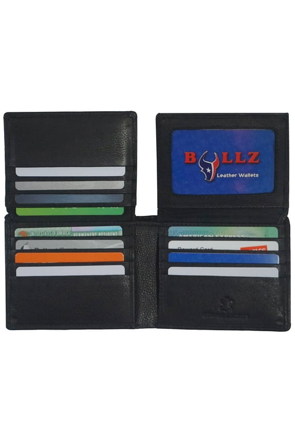 RFID Signal Blocking Theft Protection Leather Large Thick Security Mens Wallet