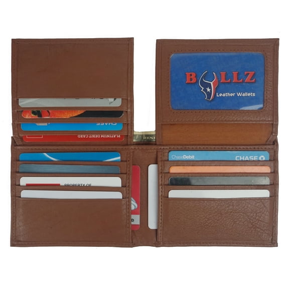 RFID Signal Blocking Theft Protection Leather Large Thick Security Mens Wallet