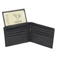 thumbnail image 1 of RFID Slim Front Pocket Wallets For Men - Genuine Leather Mens Bifold Wallet With Removable 2 ID Windows Zipper Coin Stylish Passcase Black, 1 of 7