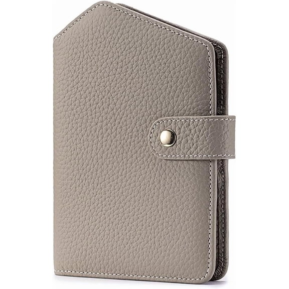 RFID Slim Passport Holder, Compact Leather Passport Travel Wallet with Credit Card Slots SIM Slots for Women/Men (Black)