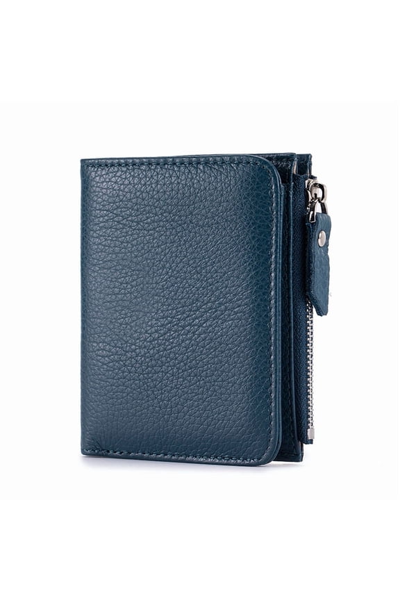 RFID Slim Passport Holder for Women, Compact Leather Passport Wallet,Zippered Coins Pocket and Cash Compartment Travel Passport Cover Case
