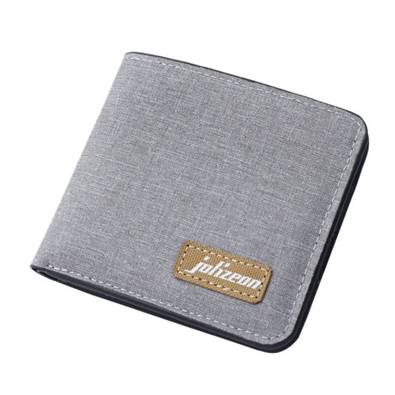 RFID Slim Wallet for Men Women Canvas Front Pocket Credit Card Holders Bifold Wallet with ID Window