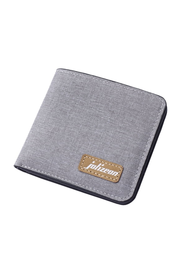 RFID Slim Wallet for Men Women Canvas Front Pocket Credit Card Holders Bifold Wallet with ID Window