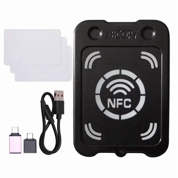 RFID Smart Chip Card Reader Copier+3xCUID NFC Encryption Key IC 13.56Mhz Token Clone Duplicator