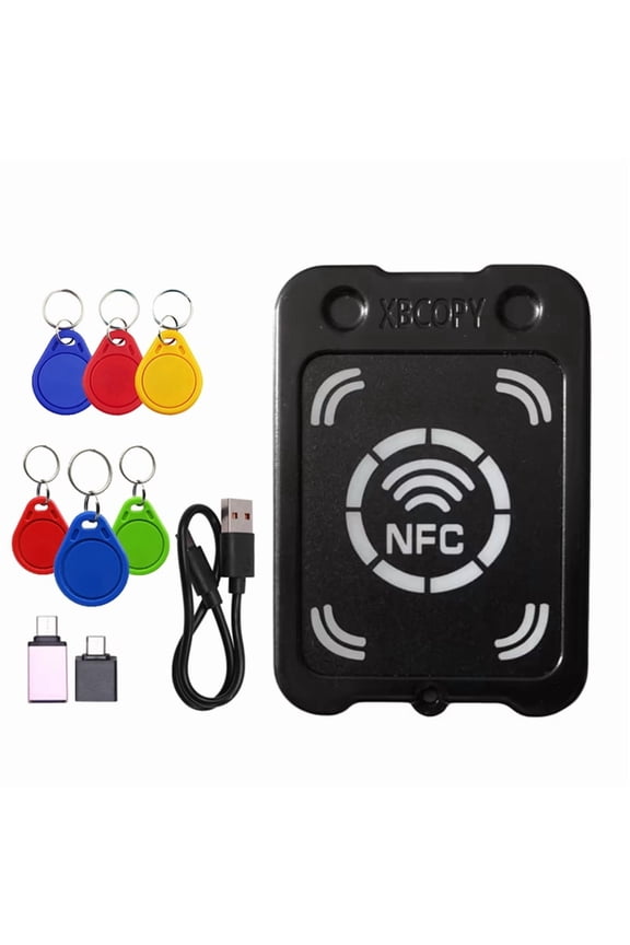 RFID Smart Chip Card Reader Copier+3xUID/CUID Keychain NFC Encryption Key Reader IC 13.56Mhz RFID Token Clone Duplicator