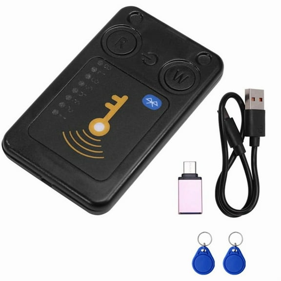 RFID Smart Chip Reader ISO14443 Key Detection EM125KHZ IC 13.56Mhz Badge Decode RFID Emulator with Clone Card Support