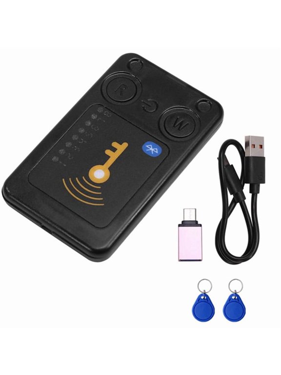 RFID Smart Chip Reader ISO14443 Key Detection EM125KHZ IC 13.56Mhz Badge Decode RFID Emulator with Clone Card Support