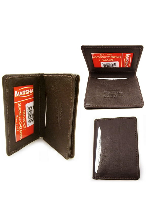 RFID Wallet Card Holder Id Credit Blocking Leather Money New Mens Genuine Brown