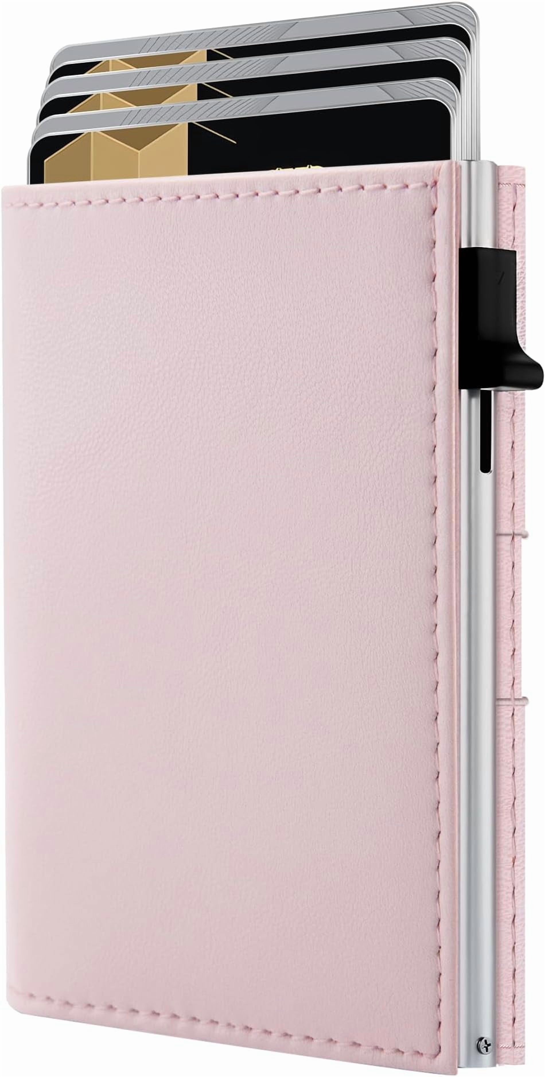 Small Wallet Screen RFID Wallet Women - Small Slim Trifold Wallet Anti- Pop up Card Holder ...