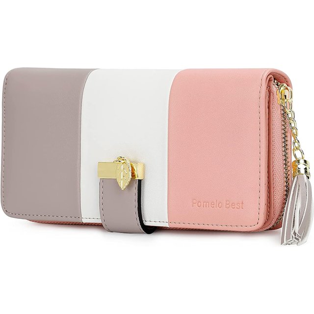 RFID Wallets for Women with Multiple Card Slots and Cellphone