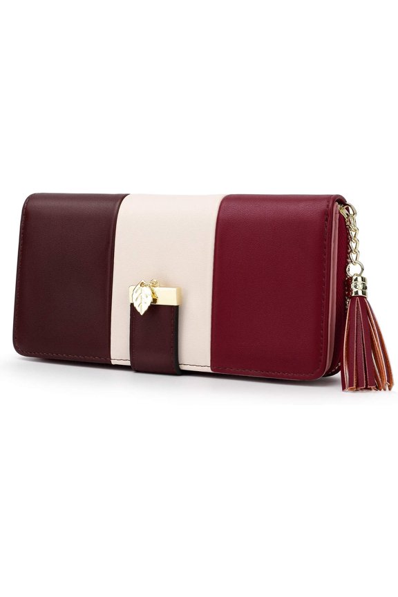 RFID Wallets for Women with Multiple Card Slots and Cellphone Compartment, Womens Wallet