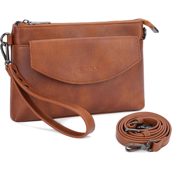 RFID Wristlet Wallets Clutch Purses For Women, Cell Phone Wallet Purse  Crossbody Bag with Card Holder