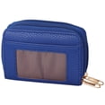thumbnail image 1 of RFID Zip Around Wallet, Blue, 1 of 9