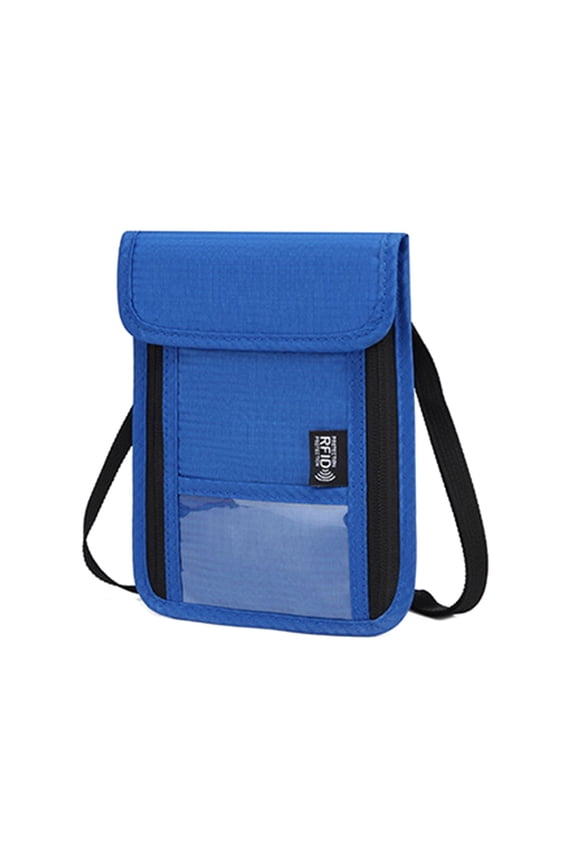 RFIDS Blocking Stash Neck Wallet,Lightweight Travel Pouch + Passport Holder