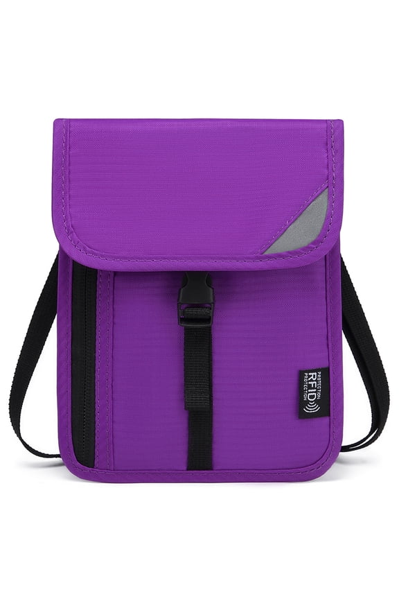 RFIDS Blocking Stash Neck Wallet,Lightweight Travel Pouches + Passports Holder for Women Men Holds Phone,Cash,Cards,Keys