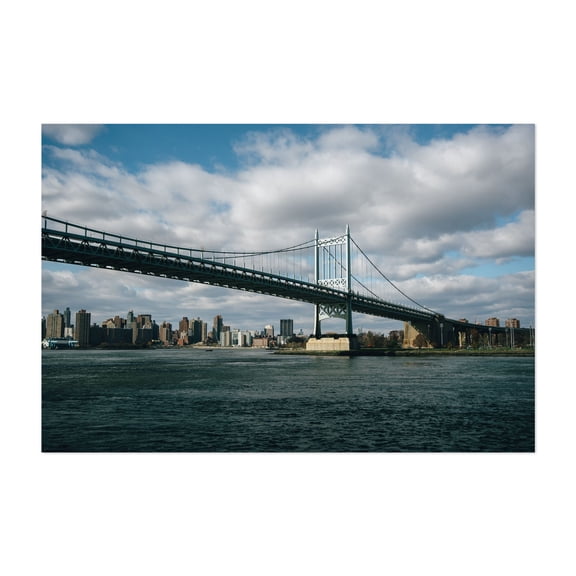RFK Bridge from Astoria Park - Queens New York Photography Unframed Wall Art Print 24 x 36 inches