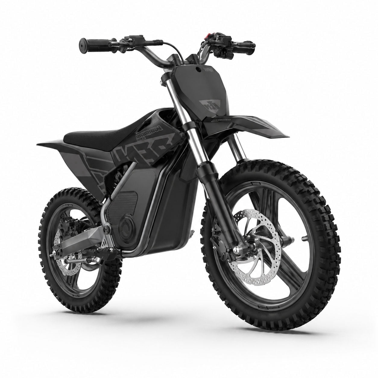RFN Warrior Kids350 Electric Dirt Bike for Kids, 36V 500W Peak Brushless Kids Dirt Bike, 18.6 MPH Max Speed, 3-Speed Modes, 14" Magnesium Wheels, Dual Disc Brakes