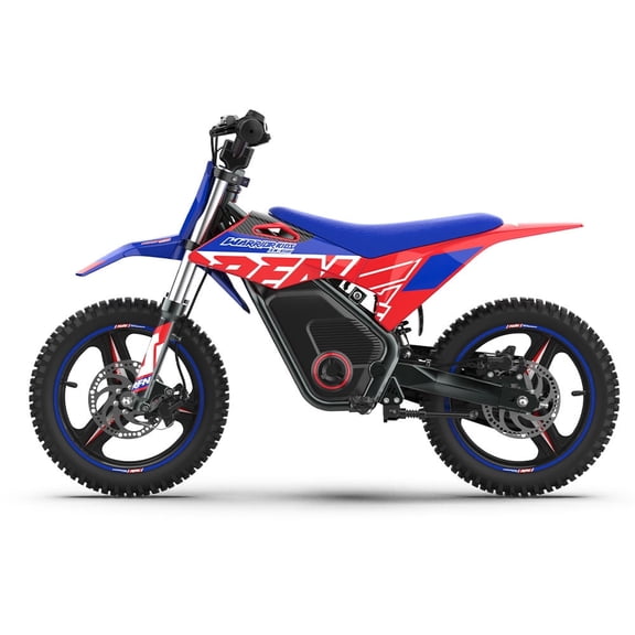 RFN Electric Dirt Bike,Max 700W & 7.5Ah Removable battery with fast, max 22mph 3 speed Hydraulic Brakes Electric bike for kids 4–8