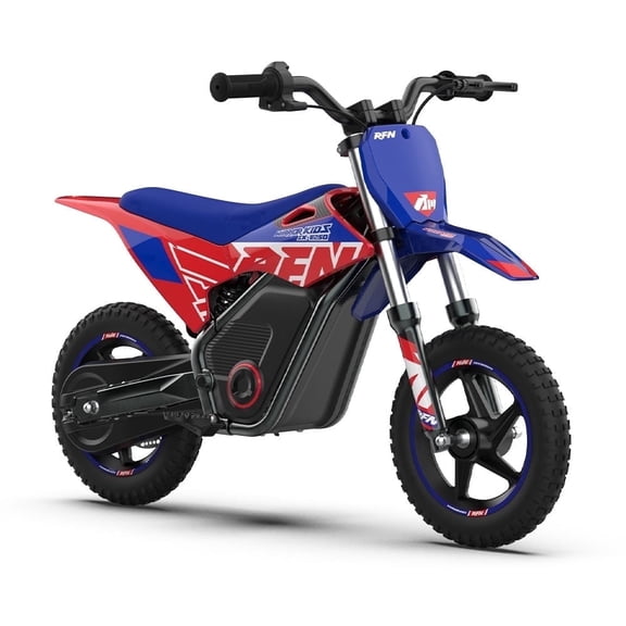 RFN SX-E250 Electric Dirt Bike for Kids, 36V 400W Peak Brushless Mini Bike, Emergency Power-Off Tether, 3-Speed Control, 15.5 MPH, 11.2-Mile Range