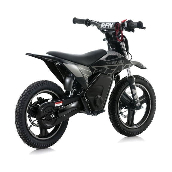 RFN Electric Dirt Bike Peak 700W Powered Motorcycle Toys for Kids, 36V Mini Bike for Age 5-12, Black