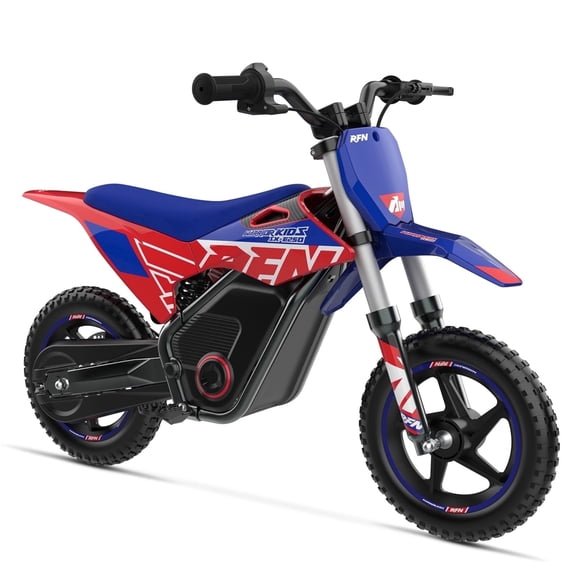 RFN SX-E250 36V Electric Dirt Bike for Kids Ages 3-6 – 400W Motor, 3-Speed, 15.5 mph Max Speed, 11.2 Mile Long Range Off-Road Motorcycle