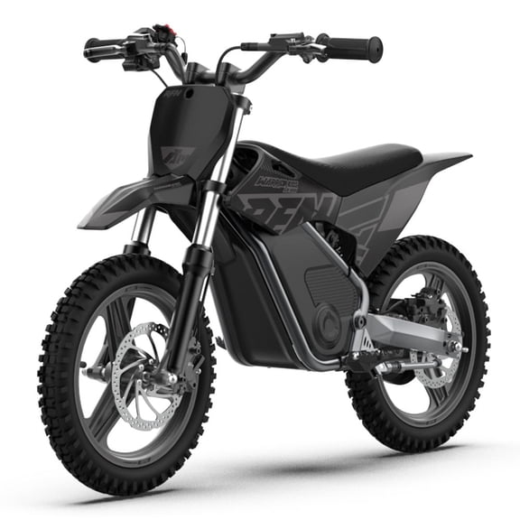 RFN SX-E350 36V Electric Bike .Max 500W & 3 Speed Modes, 18.6 mph, 11.2 Mile Range, Front Suspension, 14 in off road tires, Mini eBike For Ages 3–6 (Black)