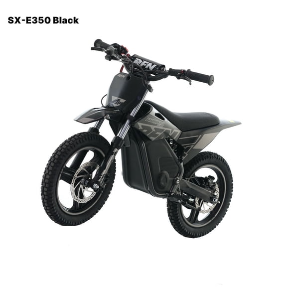 RFN Warrior Kids SX-E350 36V 500W Electric Dirt Bike, 3-Speed Off-Road Motorcycle, Top Speed 18.6 mph, 11.2-mile Range, for Ages 4-8