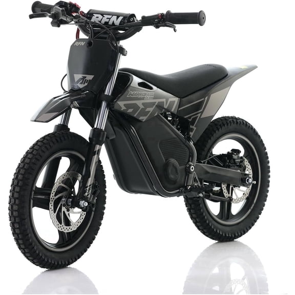 RFN E500 Electric Dirt Bike Max 700W, 7.5Ah Removable Battery & 3 Speed Modes, Max 22 mph, Hydraulic Brakes, 14 in Off Road Electric Mini Bike, Kids gift Ages 4–8 (Black)