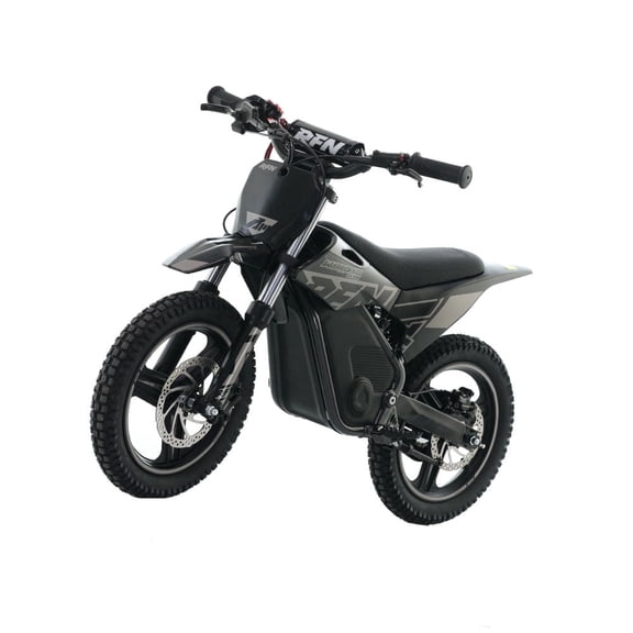 RFN Warrior Kids SX-E500 36V Electric Dirt Bike – 700W Motor, 21.7 mph Max Speed, 15.5 mile Range, 3-Speed Off-Road Motorcycle for Ages 4-8 (Black Color)