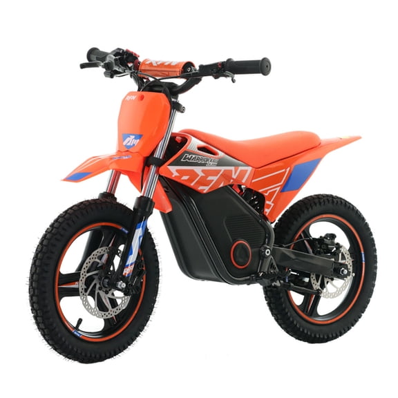 RFN Warrior Kids SX-E500 36V Kids Off-Road Electric Motorcycle – 700W Powerful Dirt Bike, 3-Speed, 21.7 mph Max Speed & 15.5 Mile Range, Ride-On for Ages 4-8 (Orange Color)