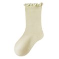 thumbnail image 1 of RFQWOVSR Baby Cotton Ruffle Crew Socks in Solid Colors, 1 of 6
