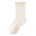 thumbnail image 1 of RFQWOVSR Baby Cotton Ruffle Crew Socks in Solid Colors, 1 of 6