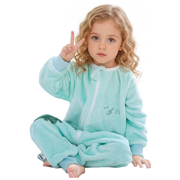RFQWOVSR Baby Long Sleeve Footless Onesie with Zipper Closure, Flannel