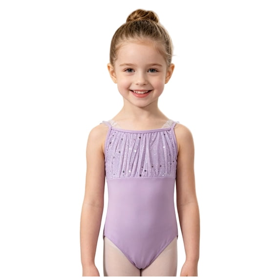 RFQWOVSR Girls' Glitter Ballet Tutu Leotard for Dance Performance