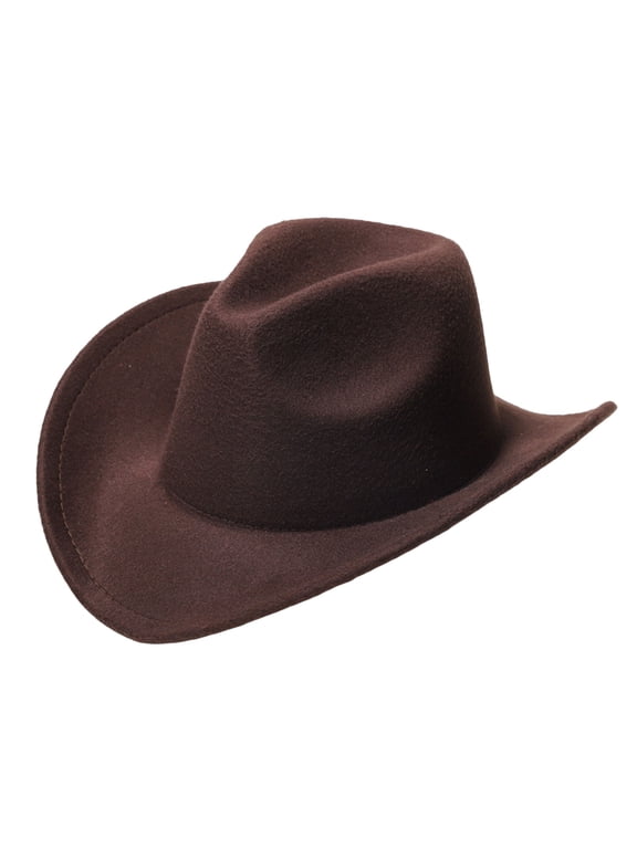Kids' Cowboy Hat with Trimmed Brim for Party and Outdoor Wear