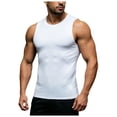 thumbnail image 1 of RFQWOVSR Mens High Elasticity Slim Fit Sports Vest Gym Undershirt Breathable Top XXL, 1 of 5