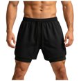 thumbnail image 1 of RFQWOVSR Mens Shorts 2 In 1 Running Athletic Shorts Loose Fit 5 Inch Breathable Outdoor Casual Summer Shorts M, 1 of 5