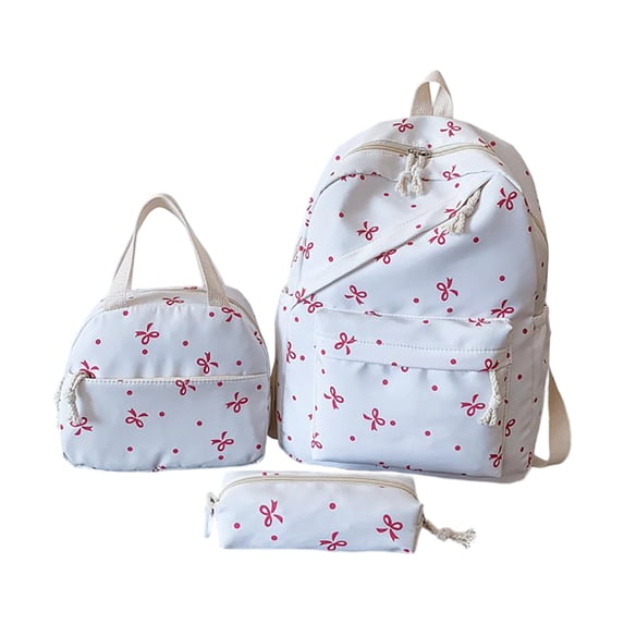 RFQWOVSR Stylish 3-Piece Backpack Set for College and Travel
