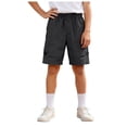 thumbnail image 1 of RFQWOVSR Toddler Boy Cargo Shorts Quick Dry Lightweight Multiple Pockets Elastic Waist Breathable Summer Outdoor Playwear 5-6 Years, 1 of 5