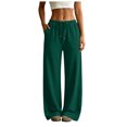 thumbnail image 1 of RFQWOVSR Women Casual Wide Leg Sweatpants Drawstring Waist Loose Joggers Athletic, 1 of 5