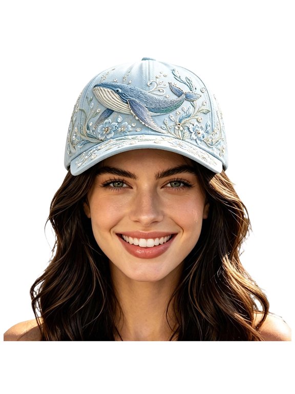 Womens Print Baseball Cap Adjustable Casual Hat