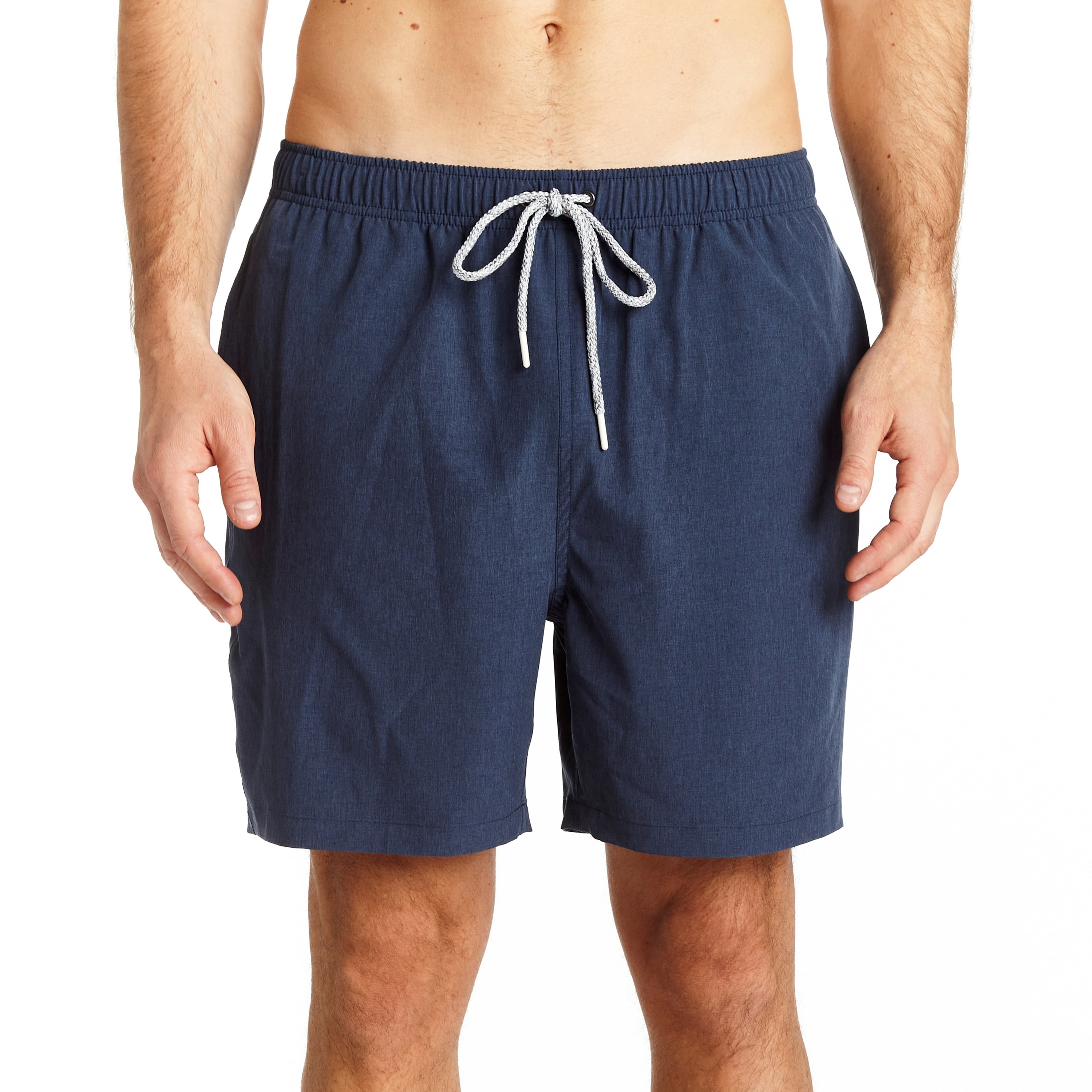 RFT Rainforest Men's Mesh Lined Solid Swim Trunk, Mood Indigo, L
