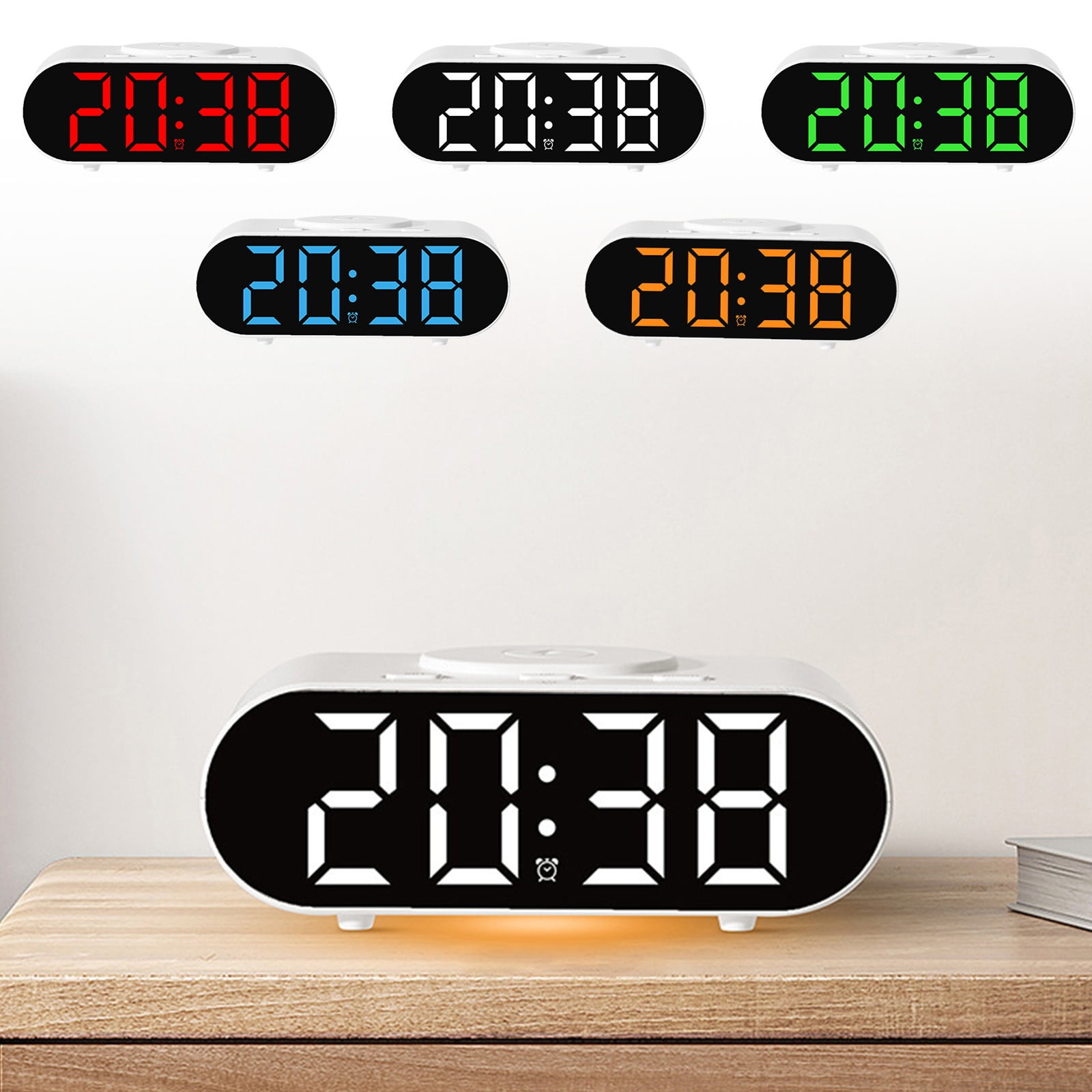 RFUGUG 15W Fast Wireless Charging Stand, MultiColor Desktop Charger