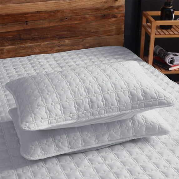 RFUGUG 2-Pack Quilted Pillow Protectors - Soft & Breathable Allergy-Resistant Pillow Covers, Machine Washable, Pillowcases for Side Sleepers and Allergy Sufferers - Standard/Queen Size