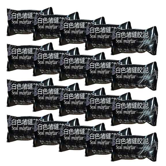 RFUGUG 20-Pack Waterproof Sealant Putty, Flexible & Durable, Multi-Purpose Caulk for Leaks, Gaps & Cracks, Easy to Apply, Mold & Mildew Resistant, Ideal for Kitchen, Bathroom