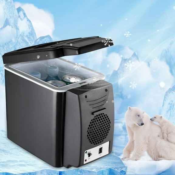RFUGUG 6L Car Mini Fridge, Portable Cooler and Warmer, Compact Dorm and Home Refrigerator, Versatile Small Cooling Box for Students and Travelers